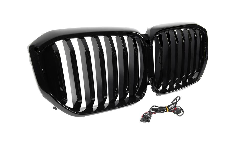 BMW X5 G05 2019–2026 Nieren-Kühlergrill 1-Bar LED (2023+, Schwarz Hochglanz) Foto 8