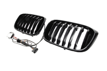 BMW X4 G02 2018- Nierengitter 1 Bar LED (2018-2021, Schwarz Hochglanz) Foto 7