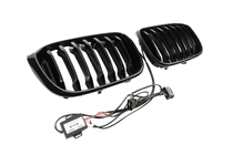 BMW X4 G02 2018- Nierengitter 1 Bar LED (2018-2021, Schwarz Hochglanz) Foto 8