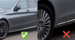 Mercedes C-сlass W205 2014-2021 Premium Schmutzfänger vorn (für AMG-Line, 2 Stk.) Foto 2