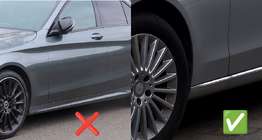 Mercedes C-class W205 2014-2021 Schmutzfänger vorne Premium (für Base, 2 Stk.) Foto 2