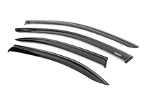 Mercedes C-class W204 2007-2015 Windabweiser mit schwarzer Zierleiste Niken Luxury (4 Stk.) Foto 2