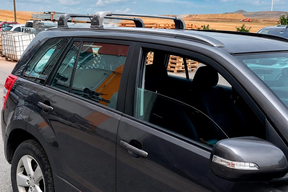 Suzuki Grand Vitara 2005-2017 Dachträger (Querträger) für Originalbefestigung Ecem V3 (2 Stk) Grau, 110 cm Foto 8