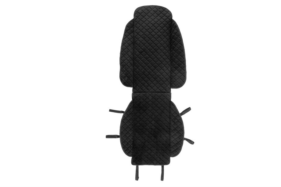Sitzauflage Velours (1 Stk., Schwarz mit schwarzer Naht) Image