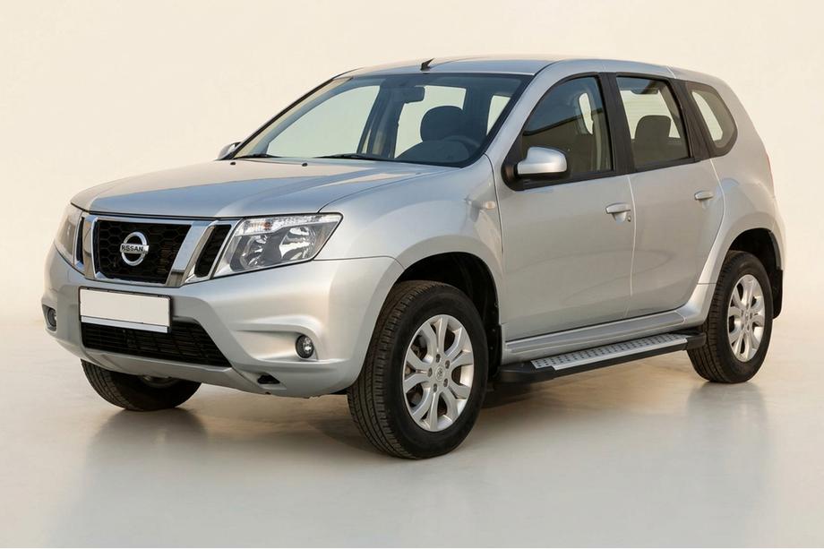 Nissan Terrano 2014- Seitliche Trittbretter Allmond Grey (2 Stk., Aluminium) Foto 1