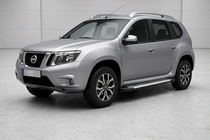 Nissan Terrano 2014- Seitliche Trittbretter Line (2 Stk., Aluminium) Foto 1