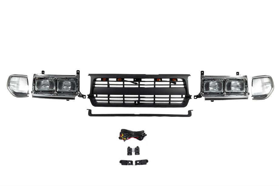 Toyota Land Cruiser 80 1990-1997 Scheinwerfer- und Kühlergrill-Set (Offroad) Image