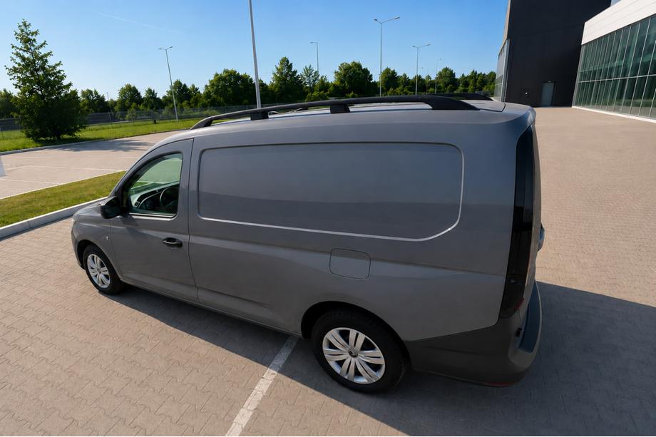 Volkswagen Caddy 2020- Dachreling schwarz (türkisches Design) Maxi Basis, Metallfüße Foto 2