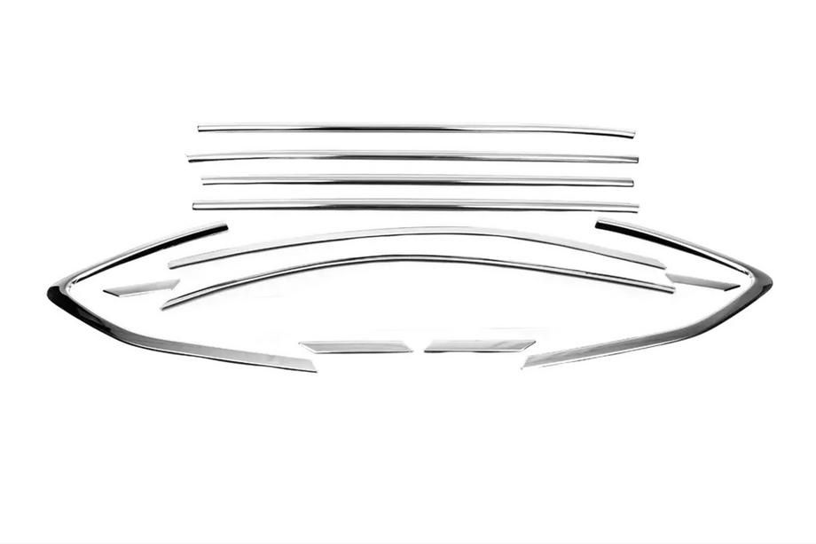 Hyundai Tucson TL 2016-2021 Komplett Fensterrahmen Abdeckung Edelstahl (12 Stk) Image