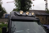 Ford Transit 2000–2014 Frontbügel Black (Edelstahl) Foto 1