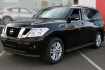 Nissan Pathfinder R51 2005-2014 Doppelter Frontschutzbügel Black (Edelstahl) Foto 1