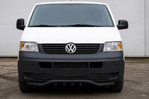Volkswagen T5 Multivan 2003–2010 Frontschutzbügel Wellen-Grill ST007-1 Black (Edelstahl) Foto 1