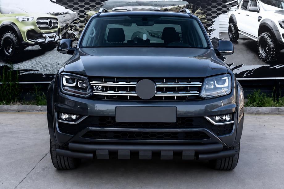 Volkswagen Amarok 2010-2022 Frontschutzbügel F3-08.7 Black (Edelstahl) Image