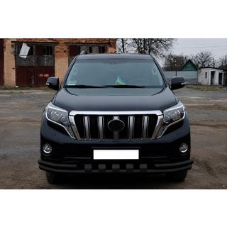 Frontschutzbügel F3-31 Black (Edelstahl) Toyota Land Cruiser Prado 150 2009-2023 Foto 2