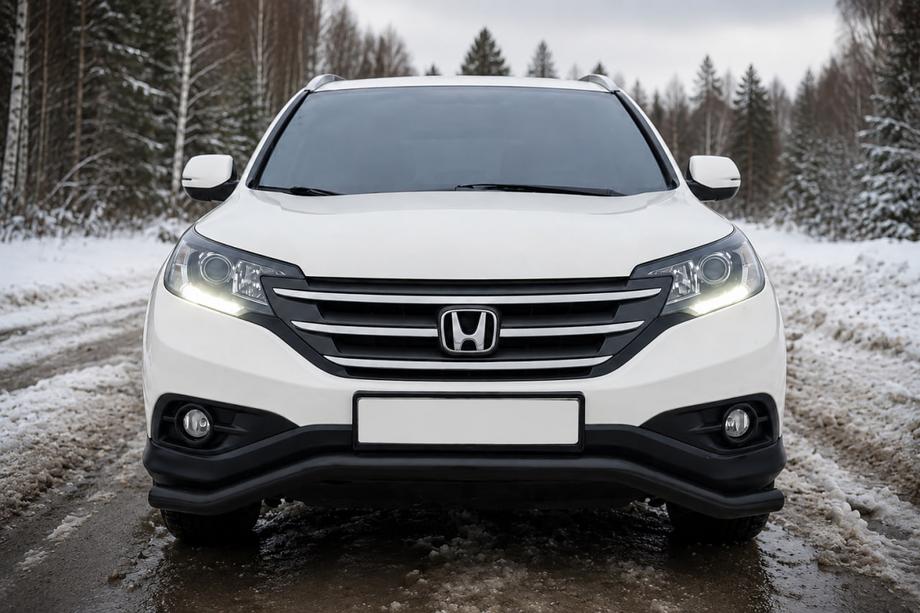 Honda CRV 2012-2016 Frontschutzbügel ST007 Black (Edelstahl) Image