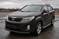 Kia Sorento II XM 2009-2014 Frontschutzbügel ST008 Black (2013-2015, Edelstahl) Foto 1