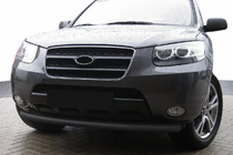 Hyundai Santa Fe 2 2006-2012 Frontschutzbügel ST008 Black (Edelstahl) Foto 1