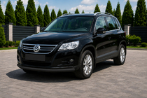 Volkswagen Tiguan 2007-2016 Frontschutzbügel ST008 Schwarz (Edelstahl) Foto 1