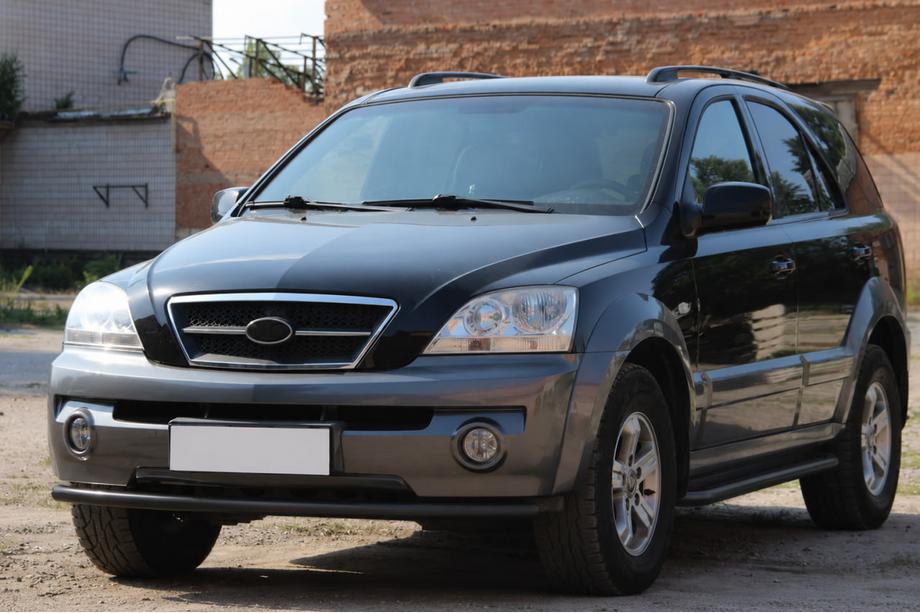 Kia Sorento I BL 2002-2009 Frontschutzbügel ST008 Schwarz (Edelstahl) Image