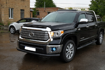 Toyota Tundra 2007-2021 Frontschutzbügel ST008 Schwarz (Edelstahl) Foto 2