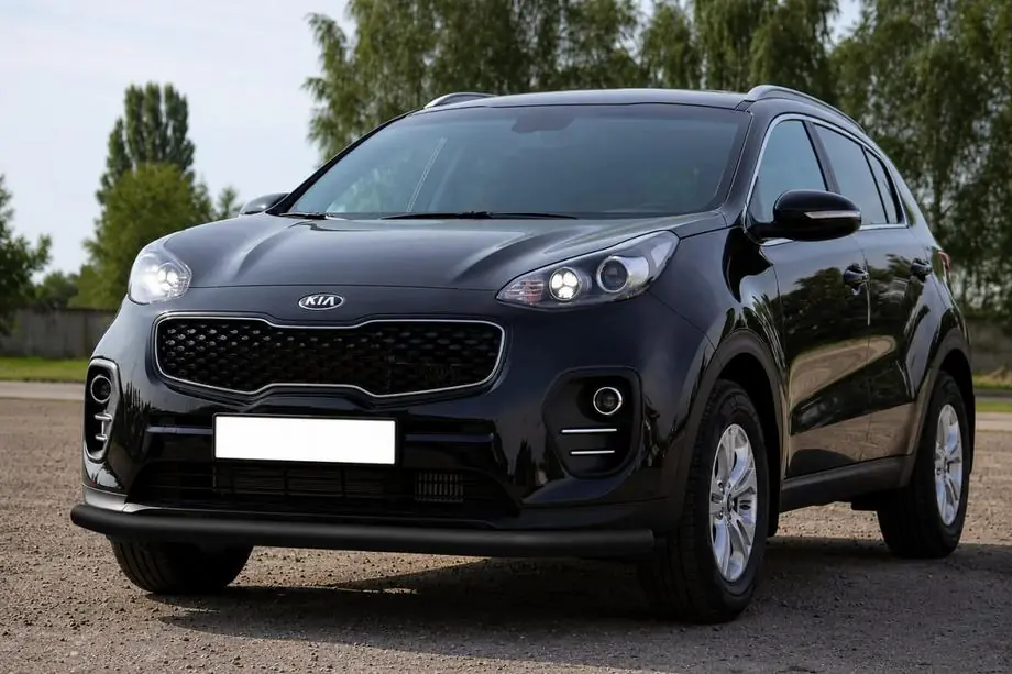 Kia Sportage 2015-2021 Frontschutzbügel ST008 Schwarz (Edelstahl) Image