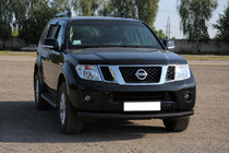 Nissan Pathfinder R51 2005-2014 Frontschutzbügel ST008-1 Black (Edelstahl) Foto 2