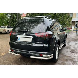 Heckschutz AK003-Double (2 Stk., Edelstahl) Mitsubishi Pajero Sport 2008-2015
