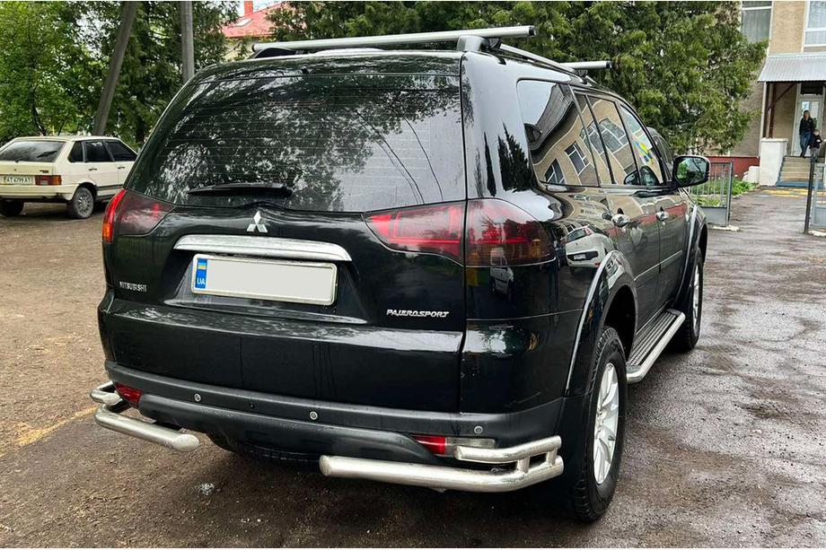 Mitsubishi Pajero Sport 2008-2015 Heckschutz AK003-Double (2 Stk., Edelstahl) Image