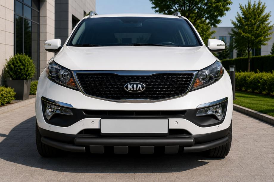 Kia Sorento II XM 2009-2014 Frontschutzbügel ST009-15 Black (2013-2015, Edelstahl) Image