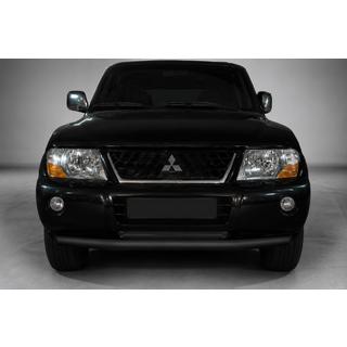 Frontschutzbügel ST014 Schwarz (Edelstahl) Mitsubishi Pajero Wagon III 1999-2006
