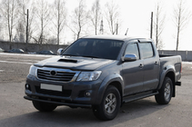 Toyota Hilux 2006-2015 Frontschutzbügel ST014 Schwarz (Edelstahl) Foto 2