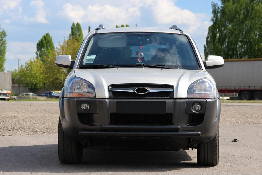 Hyundai Tucson JM 2004- Frontschutzbügel ST014 Schwarz (Edelstahl) Image