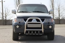 Mitsubishi Pajero Sport 1996-2007 Frontbügel QT007 (Edelstahl) Foto 1