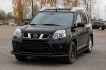 Nissan X-trail T31 2007-2014 Frontschutzbügel ST014 Black (Edelstahl) Foto 1