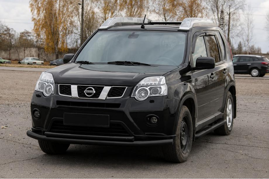Nissan X-trail T31 2007-2014 Frontschutzbügel ST014 Black (Edelstahl) Image