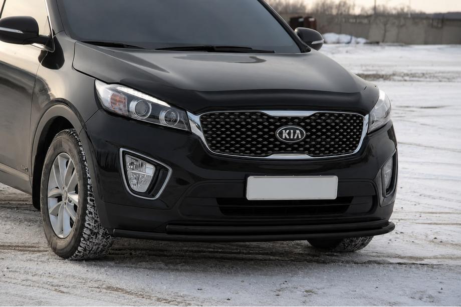 Kia Sorento III UM 2014-2020 Frontschutzbügel ST014 60/42 mm Black (Edelstahl) Foto 1