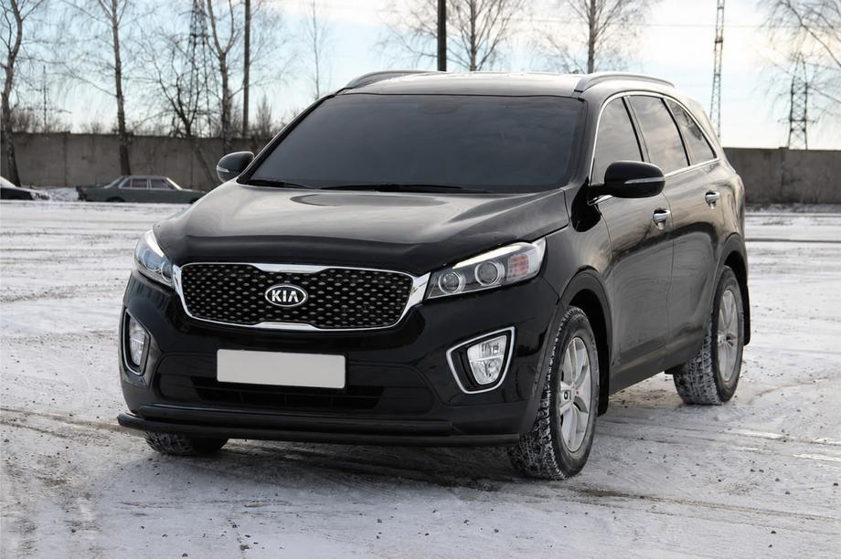 Kia Sorento III UM 2014-2020 Frontschutzbügel ST014 60/42 mm Black (Edelstahl) Foto 2