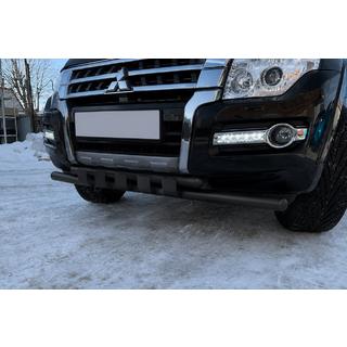 Frontschutzbügel ST015 Black (Edelstahl) Mitsubishi Pajero Wagon IV 2006-2021 Foto 2