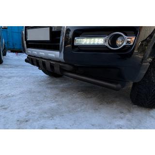 Frontschutzbügel ST015 Black (Edelstahl) Mitsubishi Pajero Wagon IV 2006-2021 Foto 3