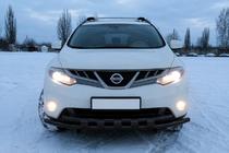 Nissan Murano 2008-2014 Frontschutzbügel ST015 Black (Edelstahl) Foto 2
