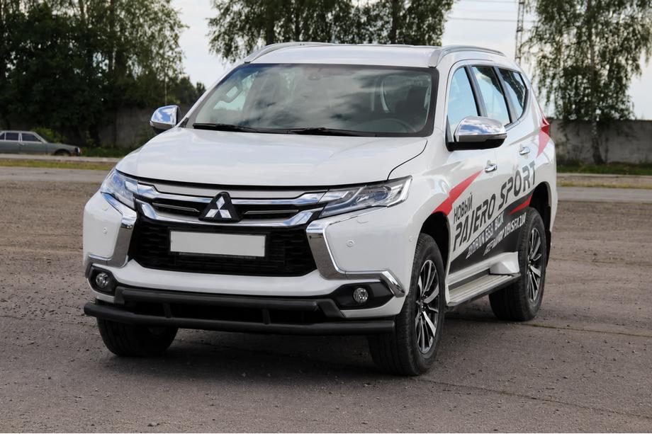 Mitsubishi Pajero Sport 2015- Frontschutzbügel ST016 Black (Edelstahl) Foto 2