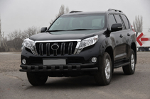 Toyota Land Cruiser Prado 150 2009-2023 Frontschutzbügel ST016-2 Black (Edelstahl) Foto 2
