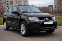 Suzuki Grand Vitara 2005-2017 Front-Doppelbügel 60/42mm Black (Edelstahl) Foto 3