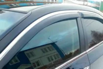 Lexus LS 2007-2017 Windabweiser mit Chromleiste Long (HIC, 4 Stk) Foto 2