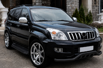 Toyota Land Cruiser Prado 120 2002-2009 Frontbügel ST011 Black (Edelstahl) Foto 1
