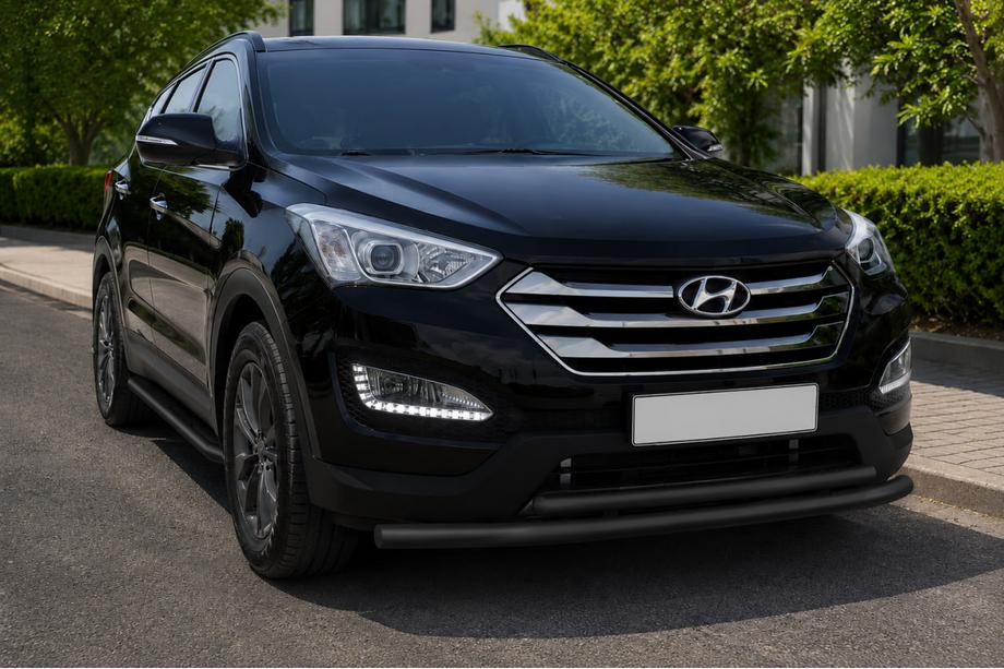 Hyundai Santa Fe 3 2012-2018 Frontschutzbügel ST014 Black (Edelstahl) Image