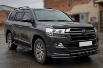 Toyota Land Cruiser 200 2007-2021 Frontschutzbügel ST015 Black (2015+, Edelstahl) Foto 2