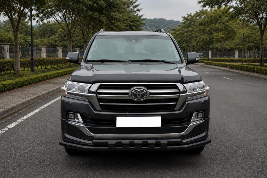 Toyota Land Cruiser 200 2007-2021 Frontschutzbügel ST015 Black (2015+, Edelstahl) Image