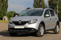 Dacia Sandero 2013-2020 Frontschutzbügel ST015 Black (Edelstahl) Foto 1