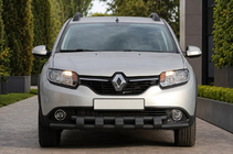 Dacia Sandero 2013-2020 Frontschutzbügel ST015 Black (Edelstahl) Foto 2